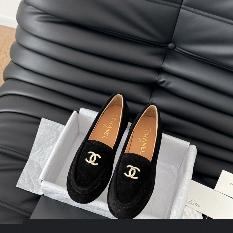 Ch*el leather shoes